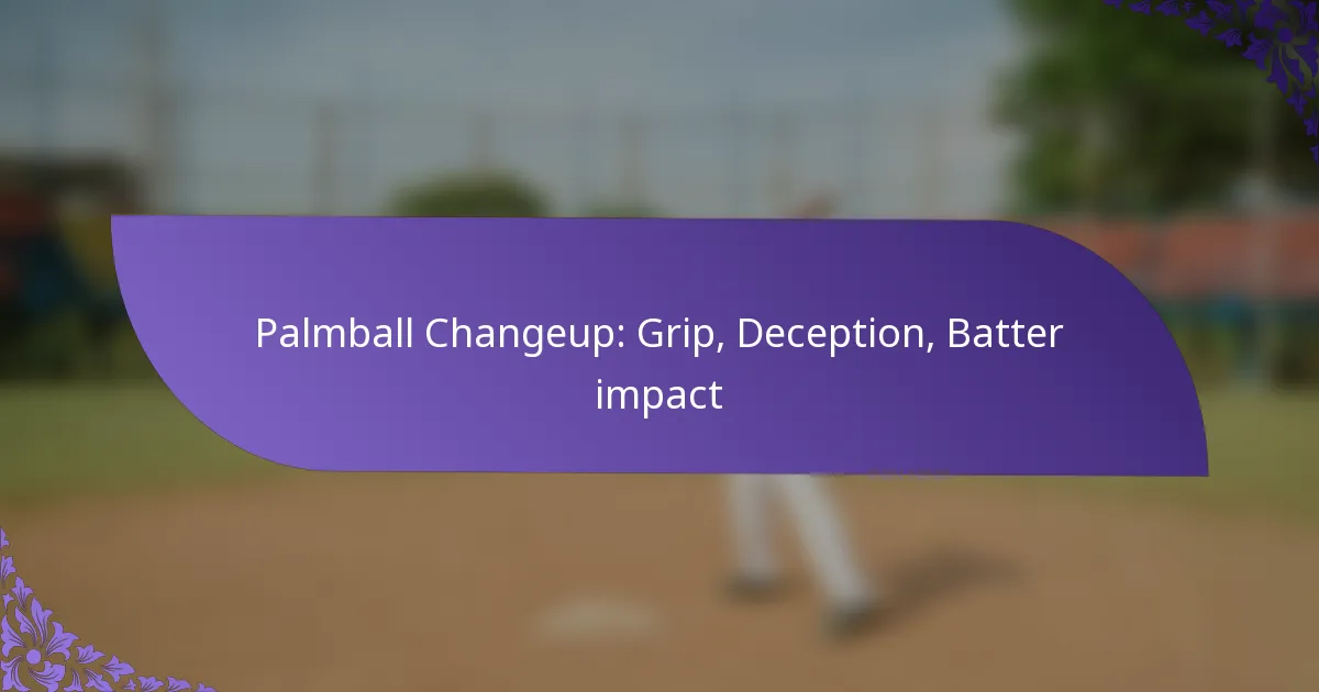 Palmball Changeup: Grip, Deception, Batter impact
